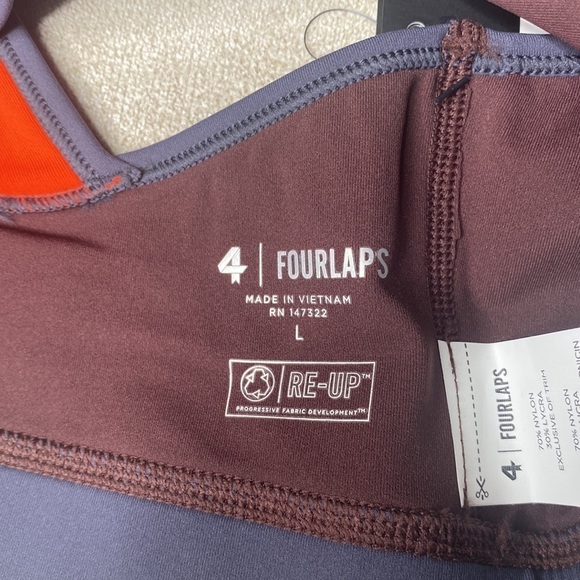 Fourlaps Infinity Sports Bra Fudge Smoke Size L - Picture 9 of 10